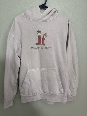 Pullover Hoodie with western graphic